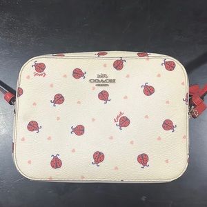 Mini Camera Bag With Ladybug Print